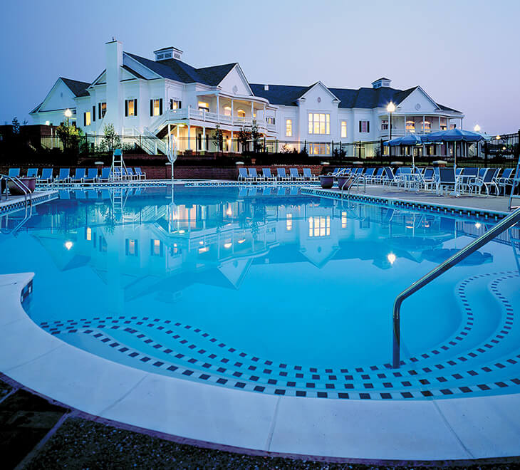 Clubhouse pool in the morning