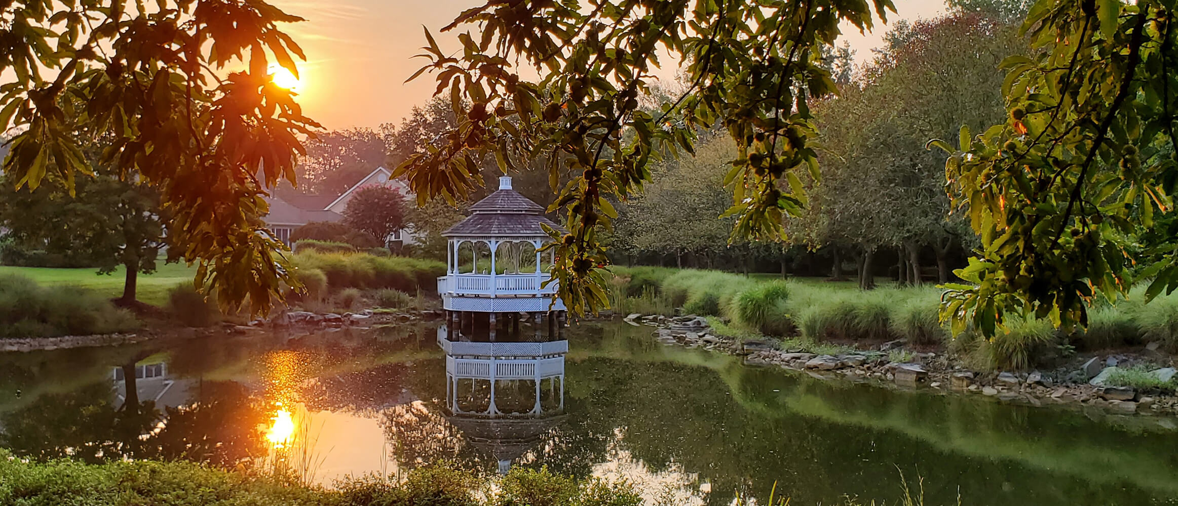 gazebo at sunet